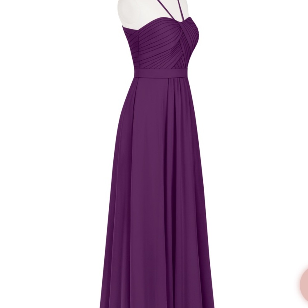Azazie Felicity Grape Bridesmaid Long Dress